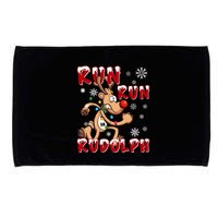 Christmas 5k Run Run Rudolph Holiday Team Running Outfit Microfiber Hand Towel