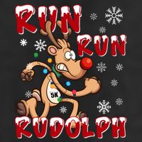 Christmas 5k Run Run Rudolph Holiday Team Running Outfit Microfiber Hand Towel