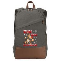 Christmas 5k Run Run Rudolph Holiday Team Running Outfit Cotton Canvas Backpack