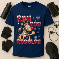 Christmas 5k Run Run Rudolph Holiday Team Running Outfit Performance Shirt