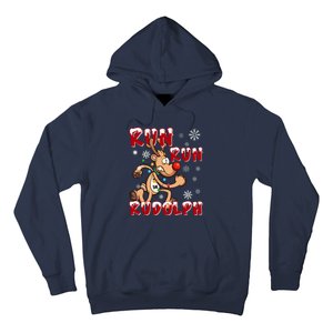 Christmas 5k Run Run Rudolph Holiday Team Running Outfit Hoodie