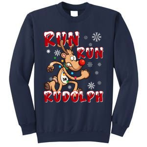 Christmas 5k Run Run Rudolph Holiday Team Running Outfit Sweatshirt