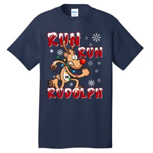 Christmas 5k Run Run Rudolph Holiday Team Running Outfit Tall T-Shirt