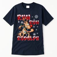 Christmas 5k Run Run Rudolph Holiday Team Running Outfit Tall T-Shirt