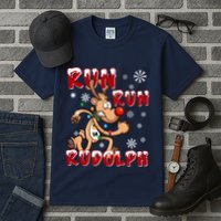 Christmas 5k Run Run Rudolph Holiday Team Running Outfit Tall T-Shirt