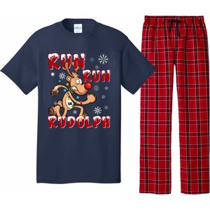 Christmas 5k Run Run Rudolph Holiday Team Running Outfit Pajama Set