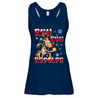 Christmas 5k Run Run Rudolph Holiday Team Running Outfit Ladies Essential Flowy Tank