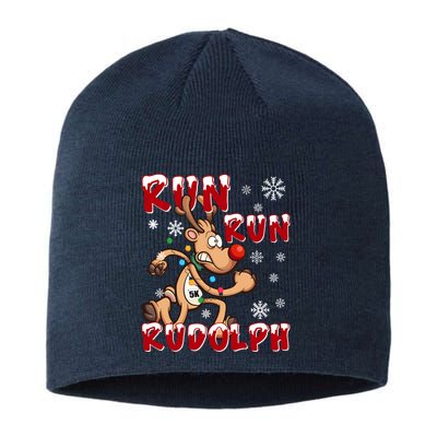 Christmas 5k Run Run Rudolph Holiday Team Running Outfit Sustainable Beanie