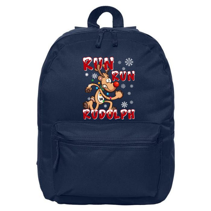Christmas 5k Run Run Rudolph Holiday Team Running Outfit 16 in Basic Backpack