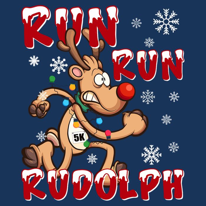 Christmas 5k Run Run Rudolph Holiday Team Running Outfit 16 in Basic Backpack
