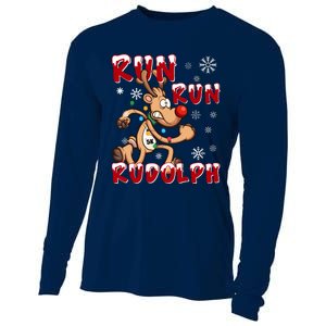 Christmas 5k Run Run Rudolph Holiday Team Running Outfit Cooling Performance Long Sleeve Crew