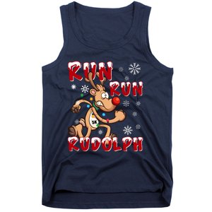 Christmas 5k Run Run Rudolph Holiday Team Running Outfit Tank Top