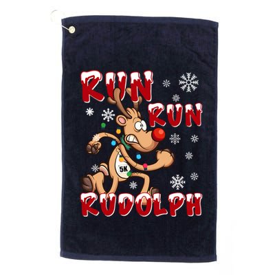 Christmas 5k Run Run Rudolph Holiday Team Running Outfit Golf Towel