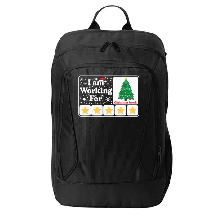 Christmas 5 Stars Xmas Tree IM Working For Chirstmas Break City Backpack