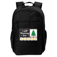 Christmas 5 Stars Xmas Tree IM Working For Chirstmas Break Daily Commute Backpack