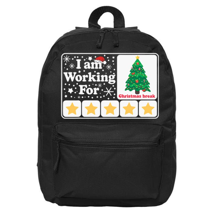 Christmas 5 Stars Xmas Tree IM Working For Chirstmas Break 16 in Basic Backpack