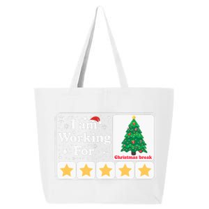 Christmas 5 Stars Xmas Tree IM Working For Chirstmas Break 25L Jumbo Tote