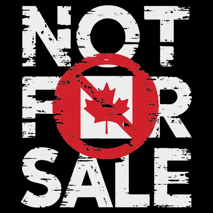 Canada 51st State Not For Sale Canada 2025 Sustainable Bucket Hat