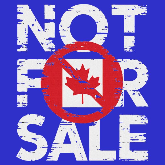 Canada 51st State Not For Sale Canada 2025 Button