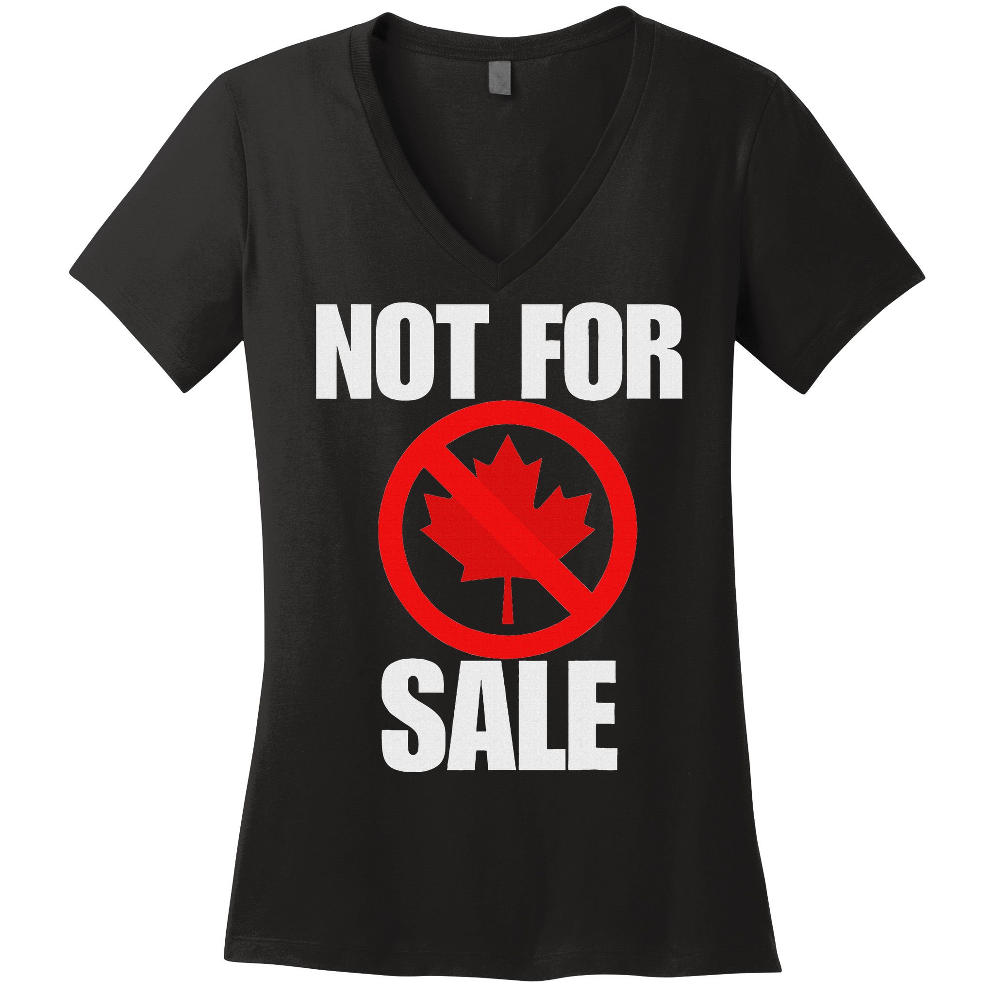 Canada 51st State Not For Sale Women's V-Neck T-Shirt