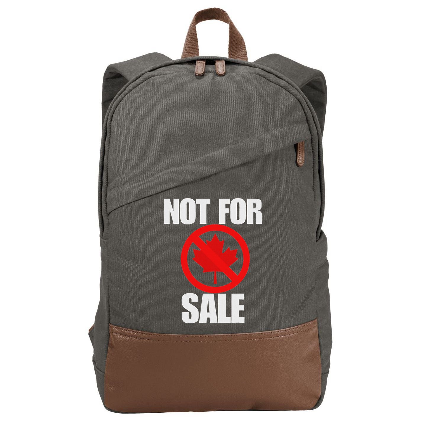 Canada 51st State Not For Sale Cotton Canvas Backpack