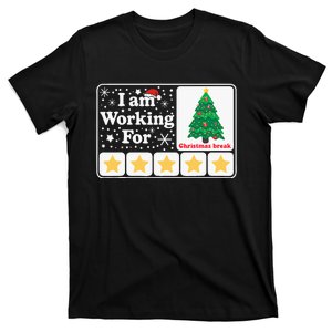 Christmas 5 Stars Xmas Tree IM Working For Chirstmas Break T-Shirt