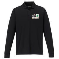 Christmas 5 Stars Xmas Tree IM Working For Chirstmas Break Performance Long Sleeve Polo