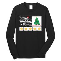 Christmas 5 Stars Xmas Tree IM Working For Chirstmas Break Long Sleeve Shirt