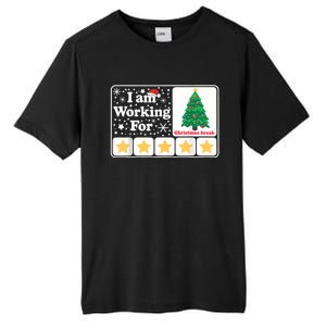 Christmas 5 Stars Xmas Tree IM Working For Chirstmas Break Tall Fusion ChromaSoft Performance T-Shirt