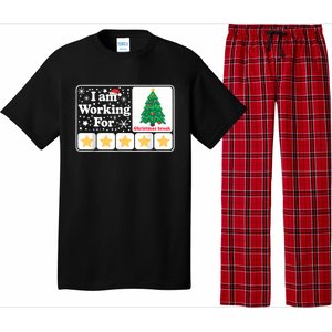 Christmas 5 Stars Xmas Tree IM Working For Chirstmas Break Pajama Set