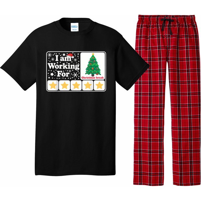 Christmas 5 Stars Xmas Tree IM Working For Chirstmas Break Pajama Set