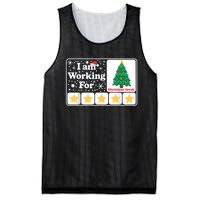 Christmas 5 Stars Xmas Tree IM Working For Chirstmas Break Mesh Reversible Basketball Jersey Tank