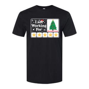 Christmas 5 Stars Xmas Tree IM Working For Chirstmas Break Softstyle CVC T-Shirt