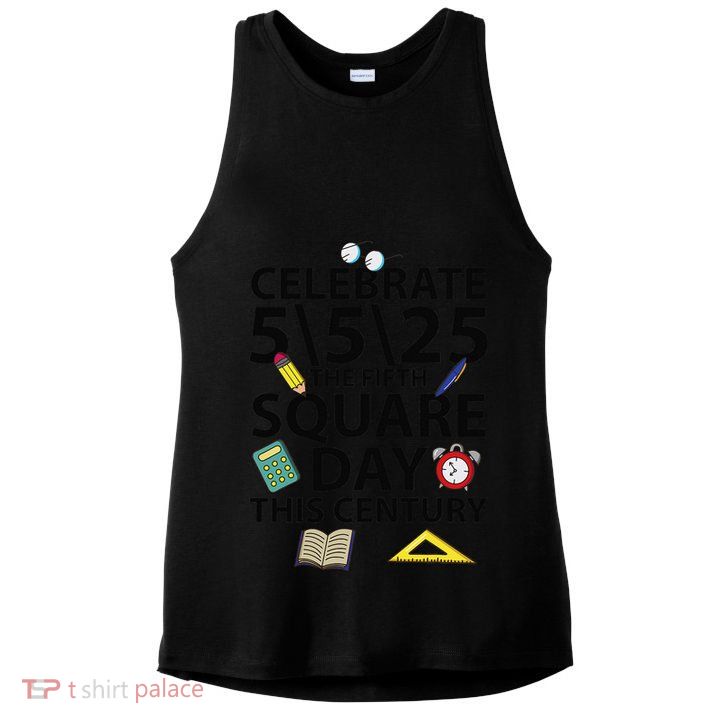 Celebrate 5525  The Fifth Square Root Day This Century Ladies PosiCharge Tri-Blend Wicking Tank