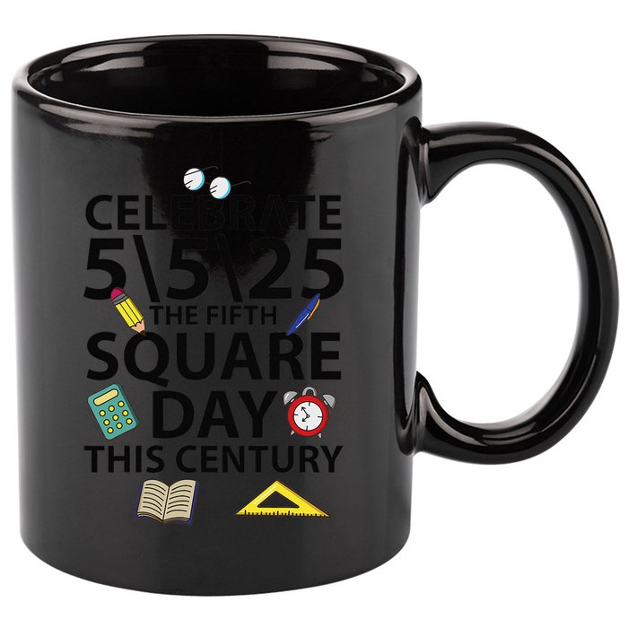 Celebrate 5525  The Fifth Square Root Day This Century 11oz C Handle Ceramic Mug
