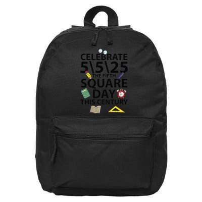 Celebrate 5525  The Fifth Square Root Day This Century 16 in Basic Backpack