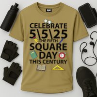 Celebrate 5525  The Fifth Square Root Day This Century Cooling Performance Crew T-Shirt