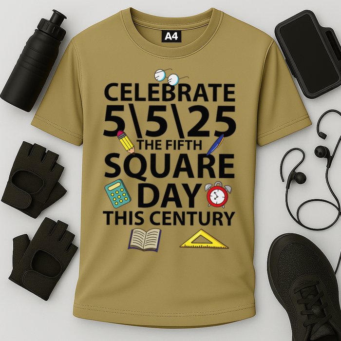 Celebrate 5525  The Fifth Square Root Day This Century Cooling Performance Crew T-Shirt
