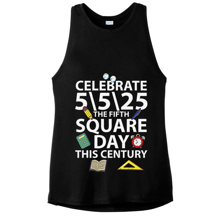 Celebrate 5525  The Fifth Square Root Day This Century Ladies PosiCharge Tri-Blend Wicking Tank