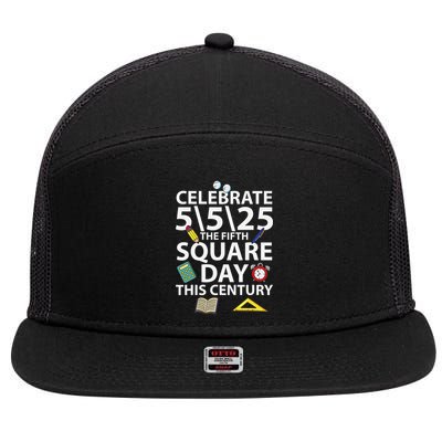 Celebrate 5525  The Fifth Square Root Day This Century 7 Panel Mesh Trucker Snapback Hat