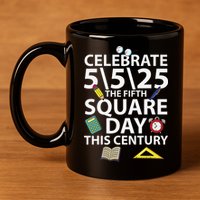 Celebrate 5525  The Fifth Square Root Day This Century 11oz C Handle Ceramic Mug