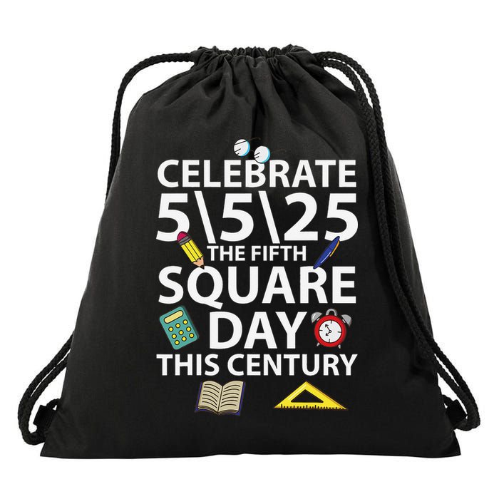 Celebrate 5525  The Fifth Square Root Day This Century Drawstring Bag