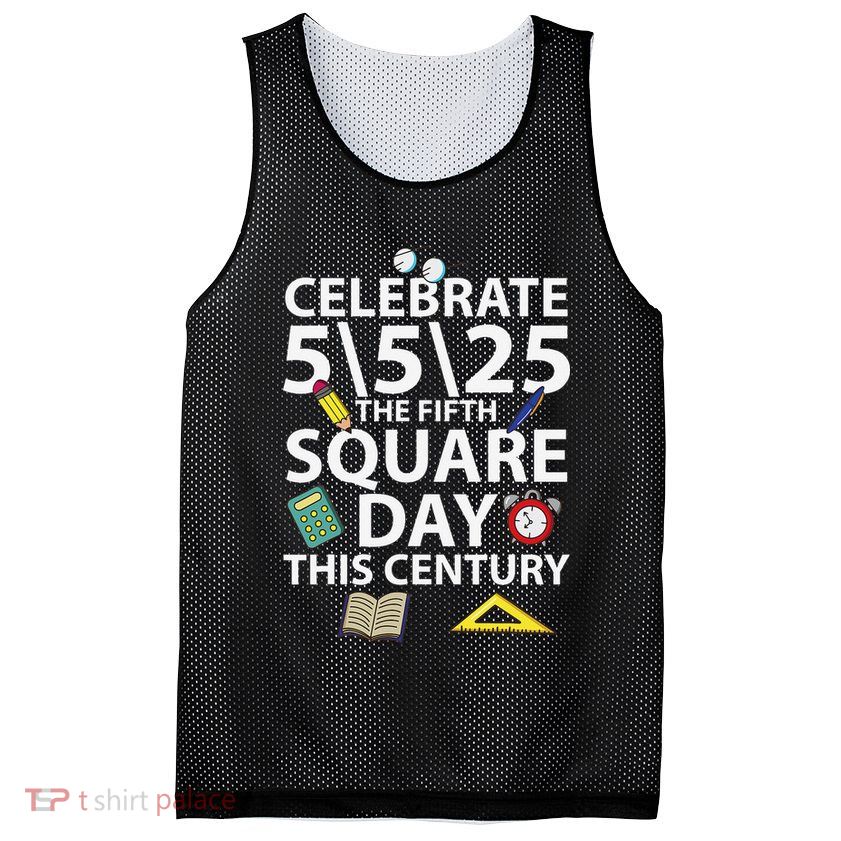 Celebrate 5525  The Fifth Square Root Day This Century Mesh Reversible Basketball Jersey Tank