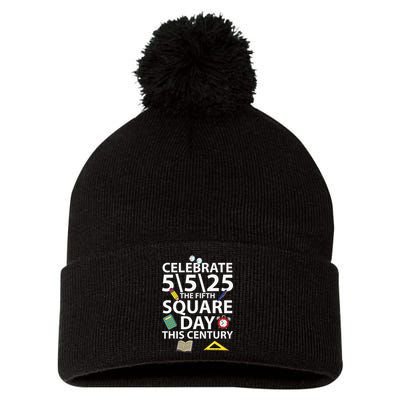 Celebrate 5525  The Fifth Square Root Day This Century Pom Pom 12in Knit Beanie