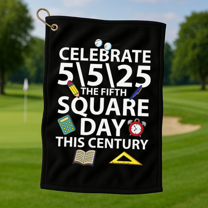Celebrate 5525  The Fifth Square Root Day This Century Golf Towel