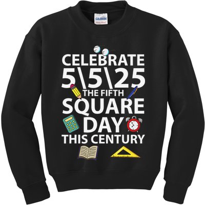 Celebrate 5525  The Fifth Square Root Day This Century Kids Sweatshirt