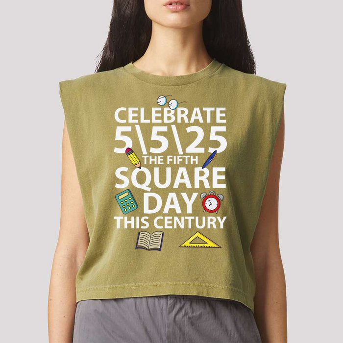 Celebrate 5525  The Fifth Square Root Day This Century Garment-Dyed Women's Muscle Tee