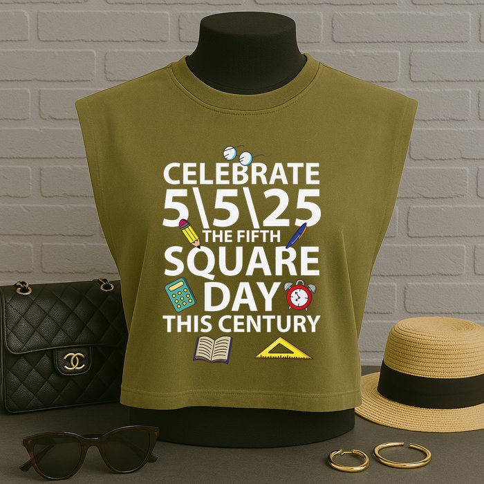 Celebrate 5525  The Fifth Square Root Day This Century Garment-Dyed Women's Muscle Tee