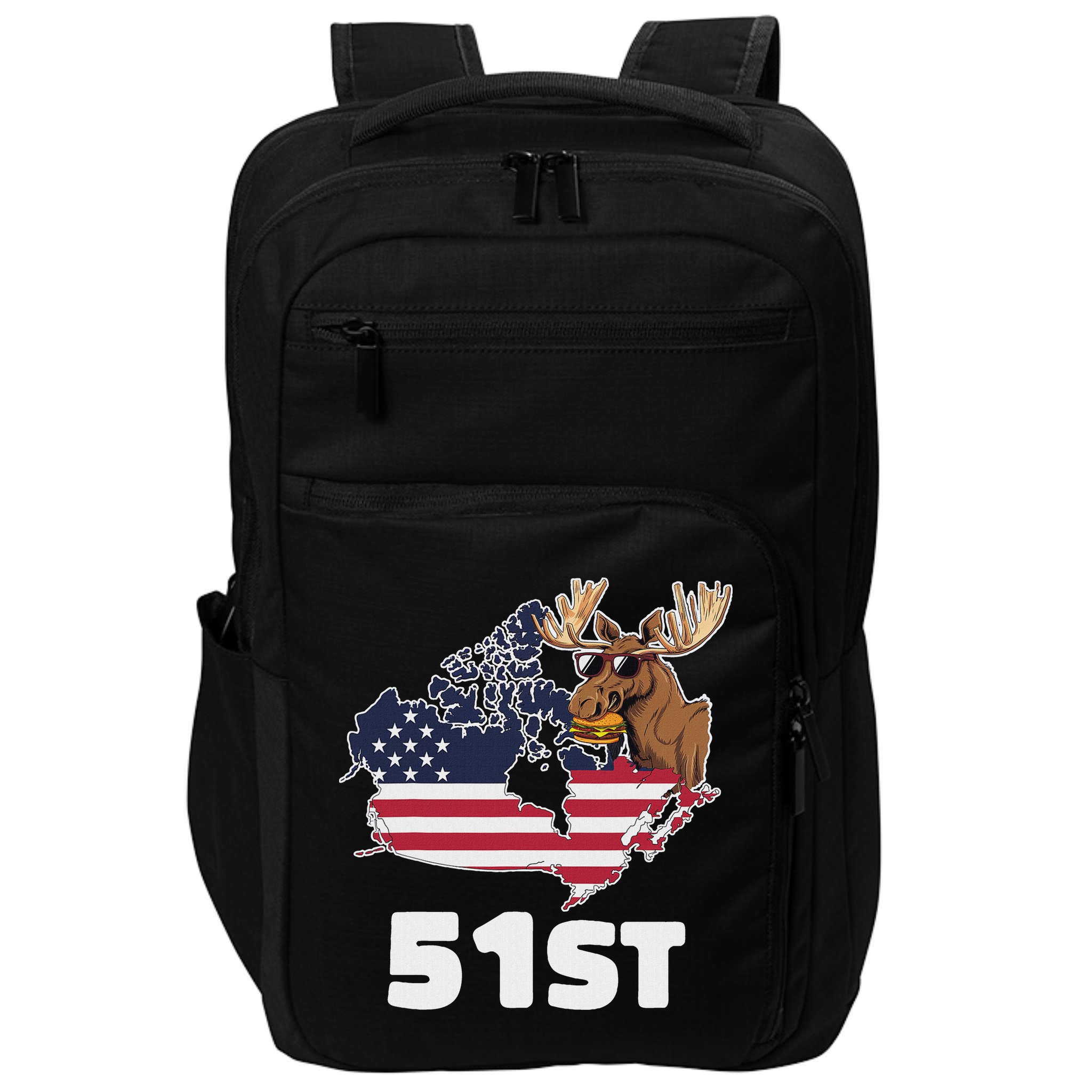 Canada 51st Us State Funny United States Buying Canada Impact Tech Backpack