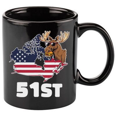 Canada 51st Us State Funny United States Buying Canada 11oz C Handle Ceramic Mug